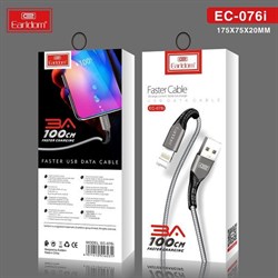 USB кабель iPhone (lightning) Earldom EC-100i черный - фото 7179