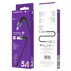 USB кабель iPhone (lightning) Borofone BX32 черный - фото 7454