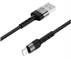 USB кабель iPhone (lightning) Borofone BX34 черный - фото 7574