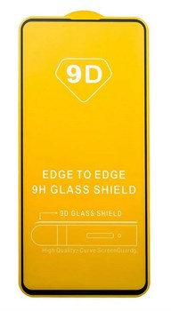 Защитное стекло Samsung A71 / A72 / A21 / Note 10 Lite / S10 Lite / M51 / Realme 8i 9D черный - фото 7842