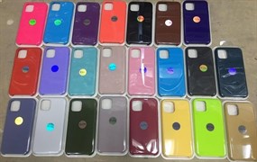 Чехол iPhone 7 Plus матовый с бархатом внутри, в техпаке, светло - фиолетовый