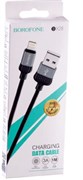 USB кабель iPhone (lightning) Borofone BX28 серый