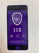 Защитное стекло iPhone 6/7/8 Plus 11D Lion черное тех. упаковка