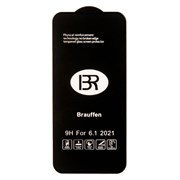 Защитное стекло iPhone XR / 11 Brauffen черное