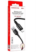 USB кабель iPhone (lightning) Borofone BX54 черный